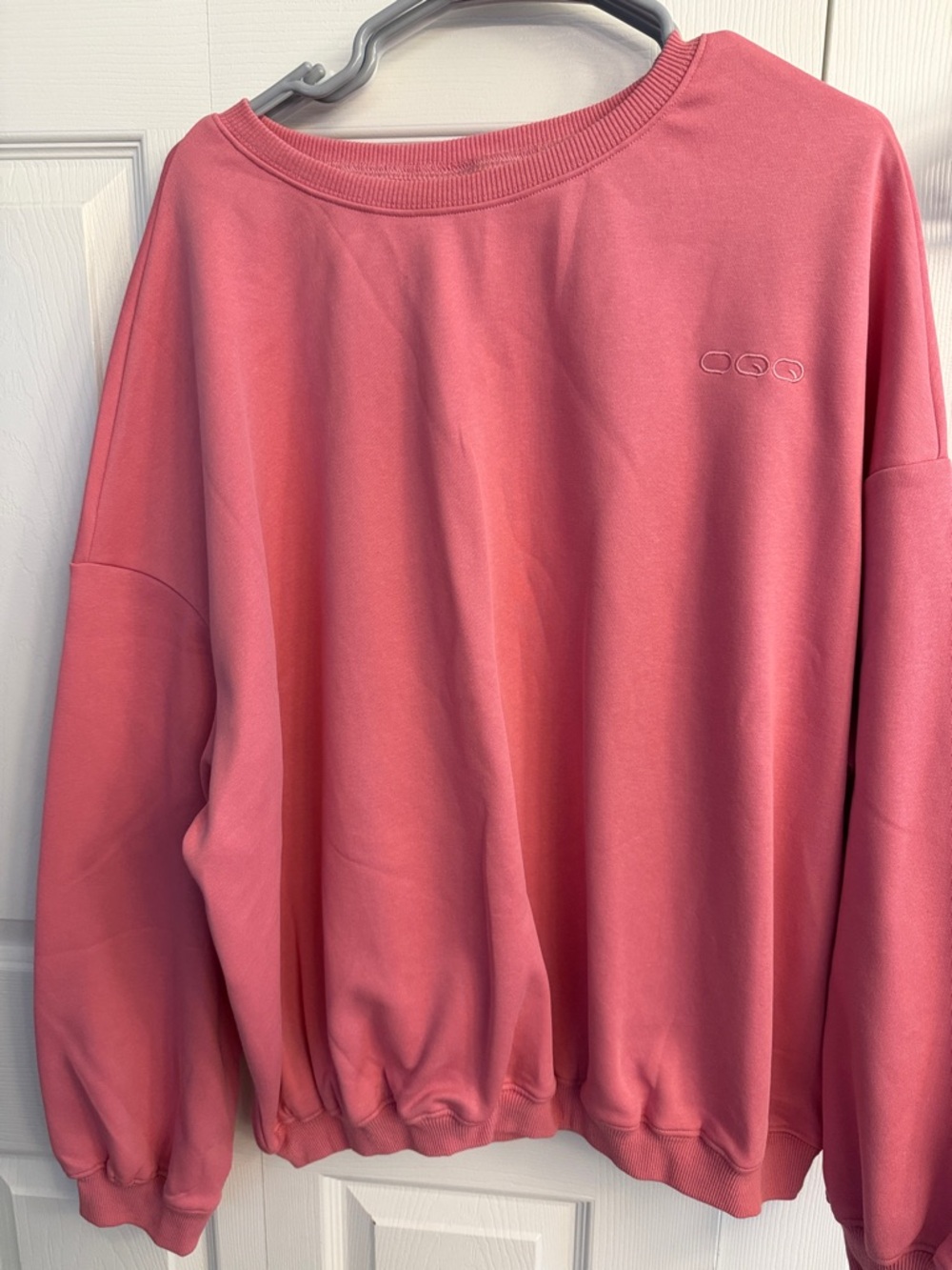 Women's Coral Pink Oversized Sweatshirt